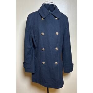 Lauren by Ralph Lauren Wool Cashmere Black Peacoat Women’s Size 10